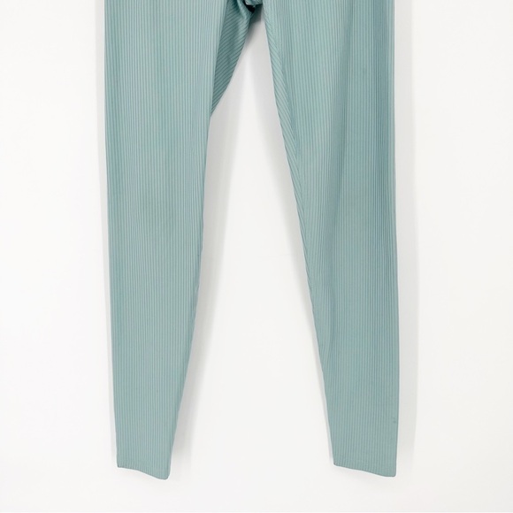 Girlfriend Collective Ribbed High Rise Compressive Legging in Mist - Picture 6 of 7